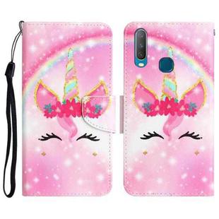 For vivo Y17 / Y12 Colored Drawing Leather Phone Case(Unicorn)
