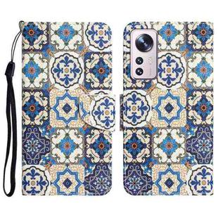 For Xiaomi 12 Lite Colored Drawing Leather Phone Case(Vintage Totem)