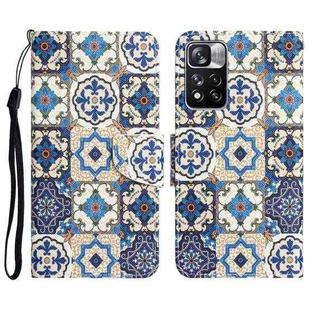 For Xiaomi Redmi Note 11 Pro 5G Colored Drawing Leather Phone Case(Vintage Totem)