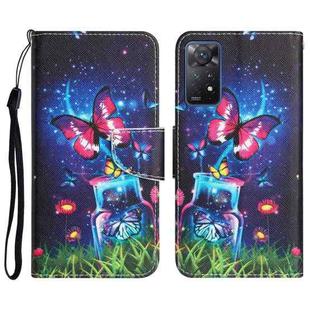 For Xiaomi Redmi Note 11 Pro Global Colored Drawing Leather Phone Case(Bottle Butterfly)