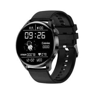 GW69 Smart Watch, Support BT Call / Heart Rate / Blood Pressure / Blood Oxygen(Black + Silicone Strap Black)
