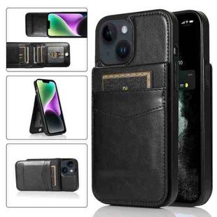 For iPhone 14 Solid Color PC + TPU Protective Phone Case (Black)