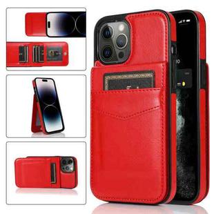 For iPhone 14 Pro Solid Color PC + TPU Protective Phone Case(Red)