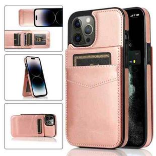 For iPhone 14 Pro Solid Color PC + TPU Protective Phone Case(Rose Gold)