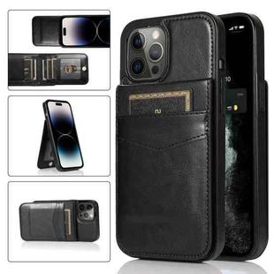 For iPhone 14 Pro Max Solid Color PC + TPU Protective Phone Case (Black)