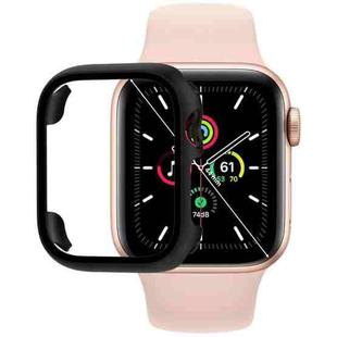 Tempered Glass Film PC Watch Case For Apple Watch Series SE 3&SE 2&6&SE&5&4 40mm(Black)