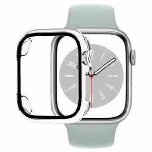 Tempered Glass Film PC Watch Case For Apple Watch Series 9 / 8 / 7 45mm(Transparent)