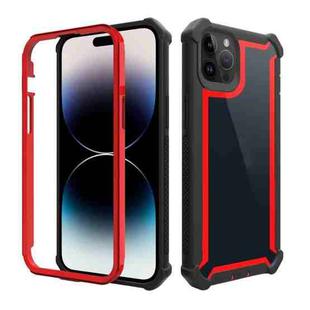 For iPhone 14 Pro Shockproof Space Phone Case(Black Red)