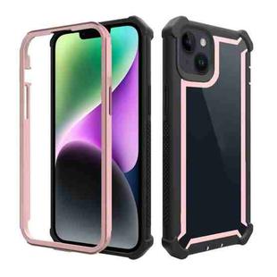 For iPhone 14 Plus Shockproof Space Phone Case (Rose Gold)