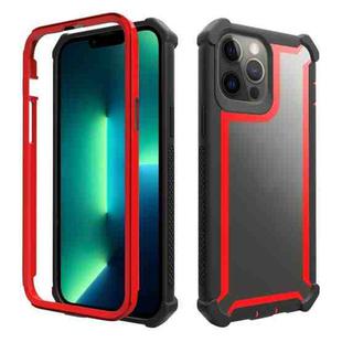 For iPhone 13 Pro Max Shockproof Space Phone Case (Black Red)