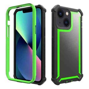 For iPhone 13 mini Shockproof Space Phone Case (Black Green)