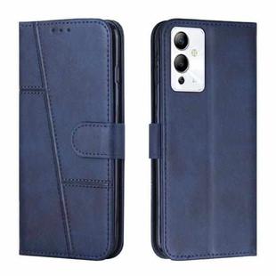 For Infinix Note 12 5G / 12 Pro Stitching Calf Texture Buckle Leather Phone Case(Blue)