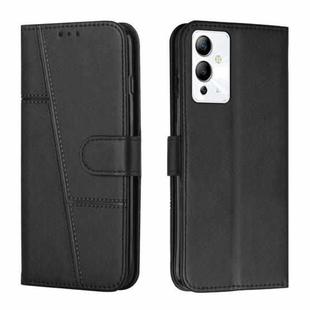 For Infinix Note 12 5G / 12 Pro Stitching Calf Texture Buckle Leather Phone Case(Black)