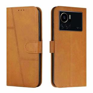 For Infinix Note 12 VIP Stitching Calf Texture Buckle Leather Phone Case(Yellow)