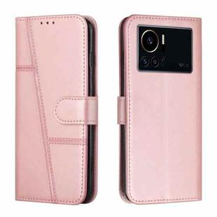 For Infinix Note 12 VIP Stitching Calf Texture Buckle Leather Phone Case(Pink)