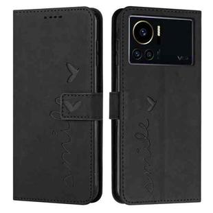 For Infinix Note 12 VIP Skin Feel Heart Pattern Leather Phone Case(Black)