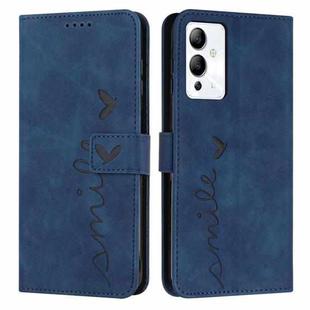 For Infinix Note 12i Skin Feel Heart Pattern Leather Phone Case(Blue)