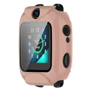 For Xplora XGO2 Tempered Glass Film PC Watch Case(Pink)