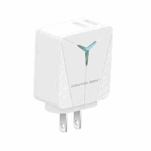 KOUVOLSEN CX-86 Dual USB Wall Travel Charger, Plug Type:US Plug