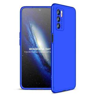 For OPPO A16 GKK Three Stage Splicing Full Coverage PC Phone Case(Blue)