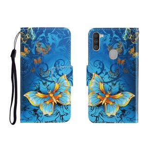 For OPPO A11 Colored Drawing Horizontal Flip Leather Case with Holder & Card Slot & Wallet(Jade Butterfly)