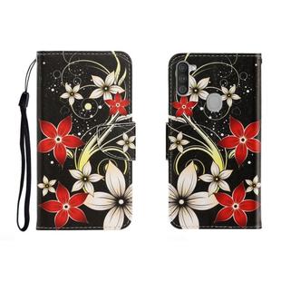 For OPPO A11 Colored Drawing Horizontal Flip Leather Case with Holder & Card Slot & Wallet(Safflower)