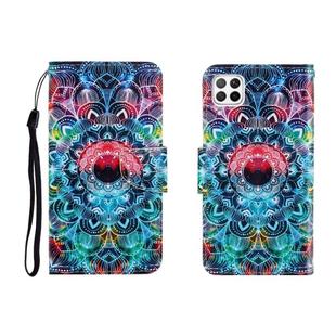 For Huawei P40 Lite Colored Drawing Horizontal Flip Leather Case with Holder & Card Slot & Wallet(Mandala)
