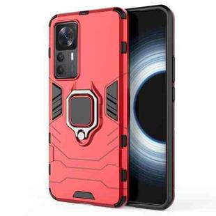 For Xiaomi Redmi K50 Ultra / Xiaomi 12T Magnetic Ring Holder PC + TPU Phone Case(Red)