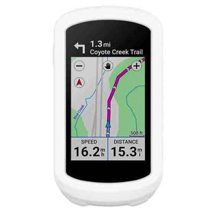 For Garmin Edge Explore 2 Stopwatch Silicone Protective Case(White)