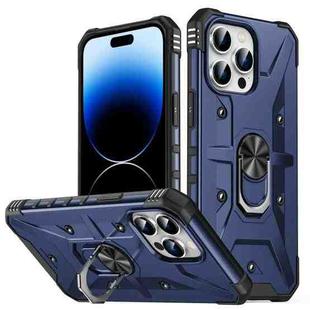 For iPhone 14 Pro Max Ring Holder Phone Case (Blue)