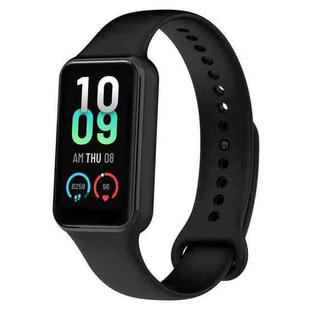 For Amazfit Band 7 Silicone Watch Band(Black)