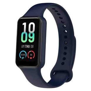 For Amazfit Band 7 Silicone Watch Band(Ink Blue)