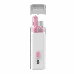 Q6E 7 in 1 Bluetooth Headphone Computer Keyboard Cleaning Tools Set(Pink)