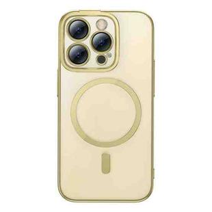 For iPhone 14 Pro Max Baseus Glitter Series Magnetic Phone Case (Gold)