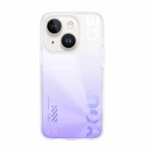 For iPhone 14 WEKOME Gorillas Gradient Colored Phone Case (Purple)