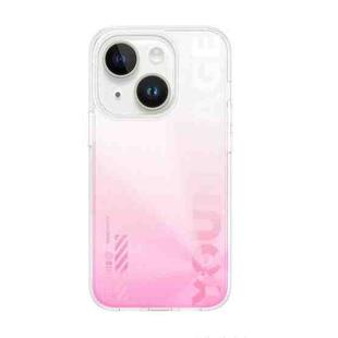 For iPhone 14 Plus WEKOME Gorillas Gradient Colored Phone Case (Pink)