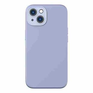 For iPhone 14 Plus Baseus Liquid Silica Gel Magnetic Phone Case (Lavender Purple)