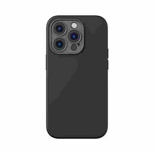 For iPhone 14 Pro Baseus Liquid Silica Gel Magnetic Phone Case(Black)