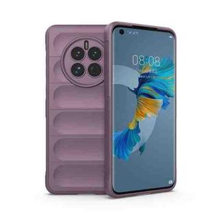 For Huawei Mate 50 Magic Shield TPU + Flannel Phone Case(Purple)