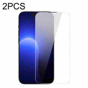 For iPhone 14 Pro 2pcs Baseus 0.3mm Crystal Tempered Glass Film