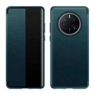 For Huawei Mate 50 Leather + TPU Frame Shockproof Phone Case(Green)