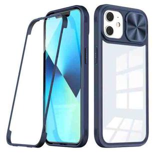 For iPhone 11 360 Full Body Sliding Camshield Phone Case (Blue)