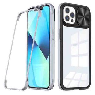 For iPhone 11 Pro 360 Full Body Sliding Camshield Phone Case (Black Grey)