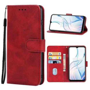 For Realme C30s Leather Phone Case(Red)