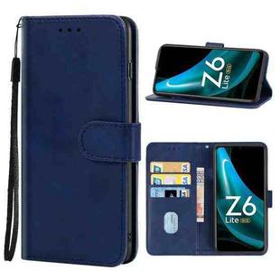 For vivo iQOO Z6 Lite Leather Phone Case(Blue)