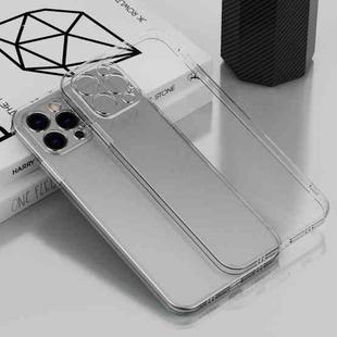 For iPhone 14 Pro Max Electroplated Frosted Phone Case (Transparent)