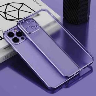 For iPhone 14 Pro Electroplated Frosted Phone Case(Purple)