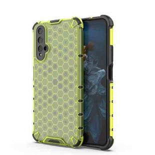 For Honor 20 Honeycomb Phone Case(Green)