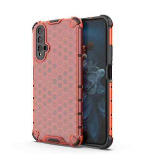 For Honor 20 Honeycomb Phone Case(Red)