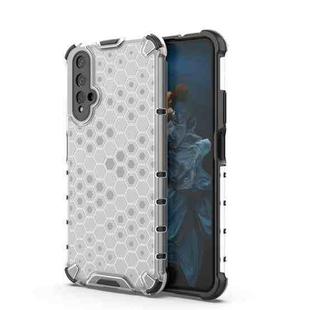 For Honor 20 Honeycomb Phone Case(White)